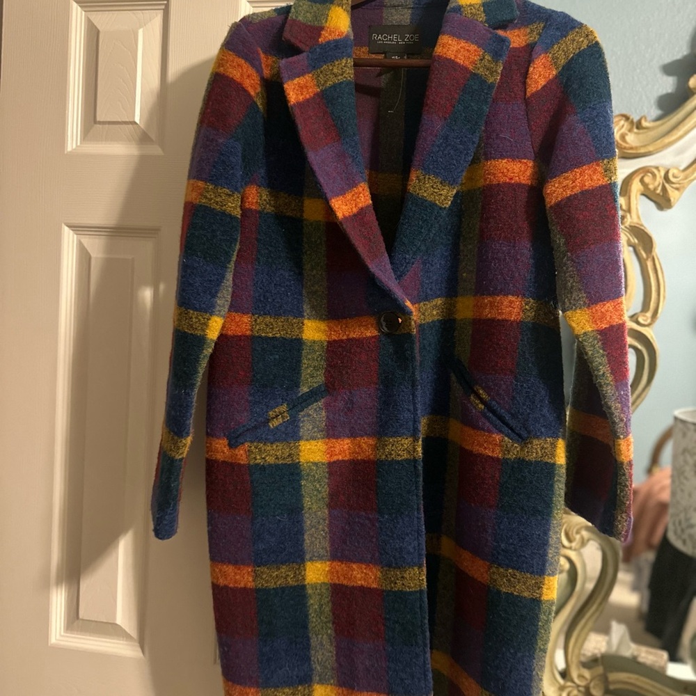 Rachel Zoe Women's Vibrant Plaid Blazer